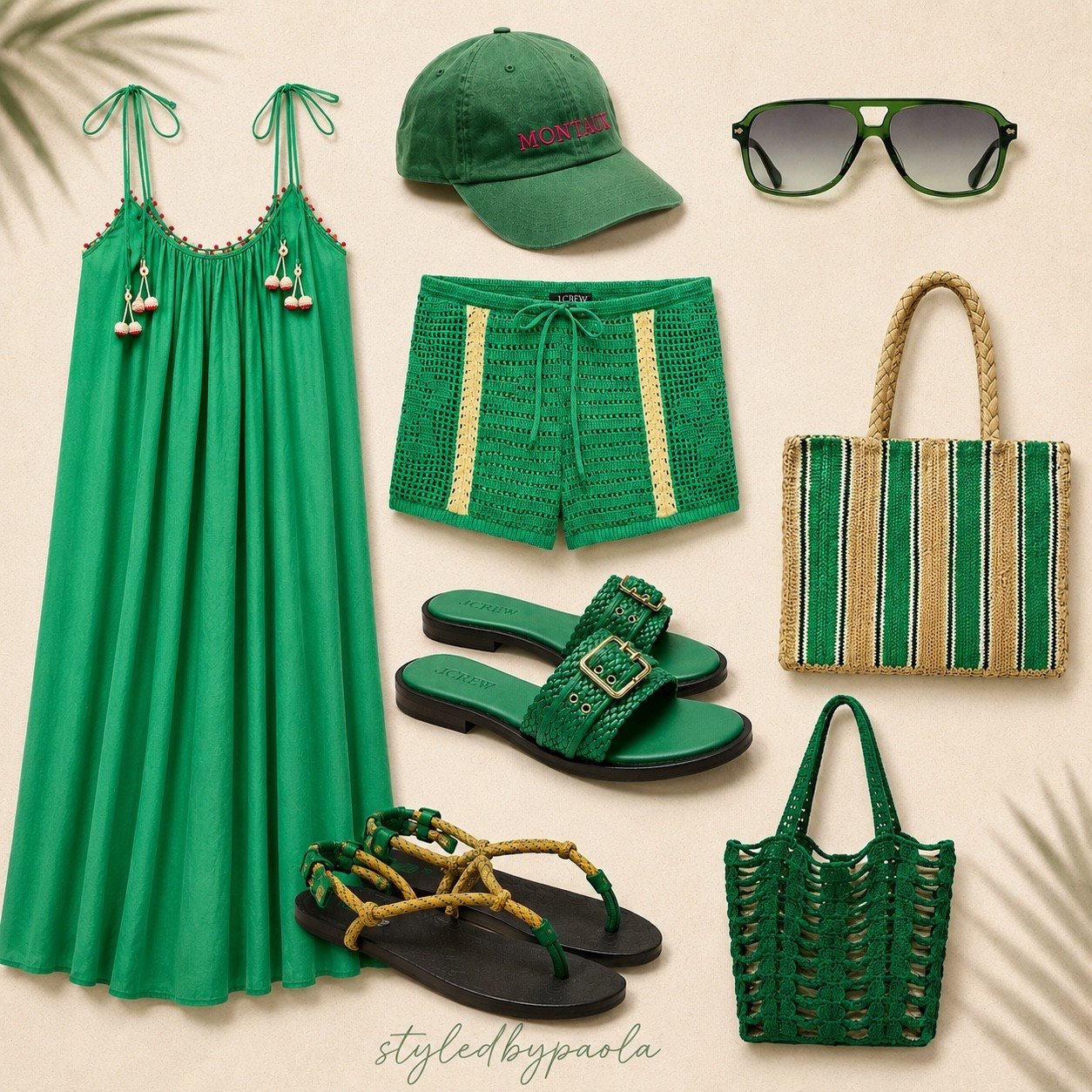 Obsessed with this vibrant green summer outfit collection! From flowy maxi dresses and crochet shorts to woven beach bags, statement sandals, and chic accessories, these vacation-ready pieces are perfect for tropical getaways, beach days, resort wear, and summer travel.

#LTKSeasonal #LTKTravel #LTKSwim