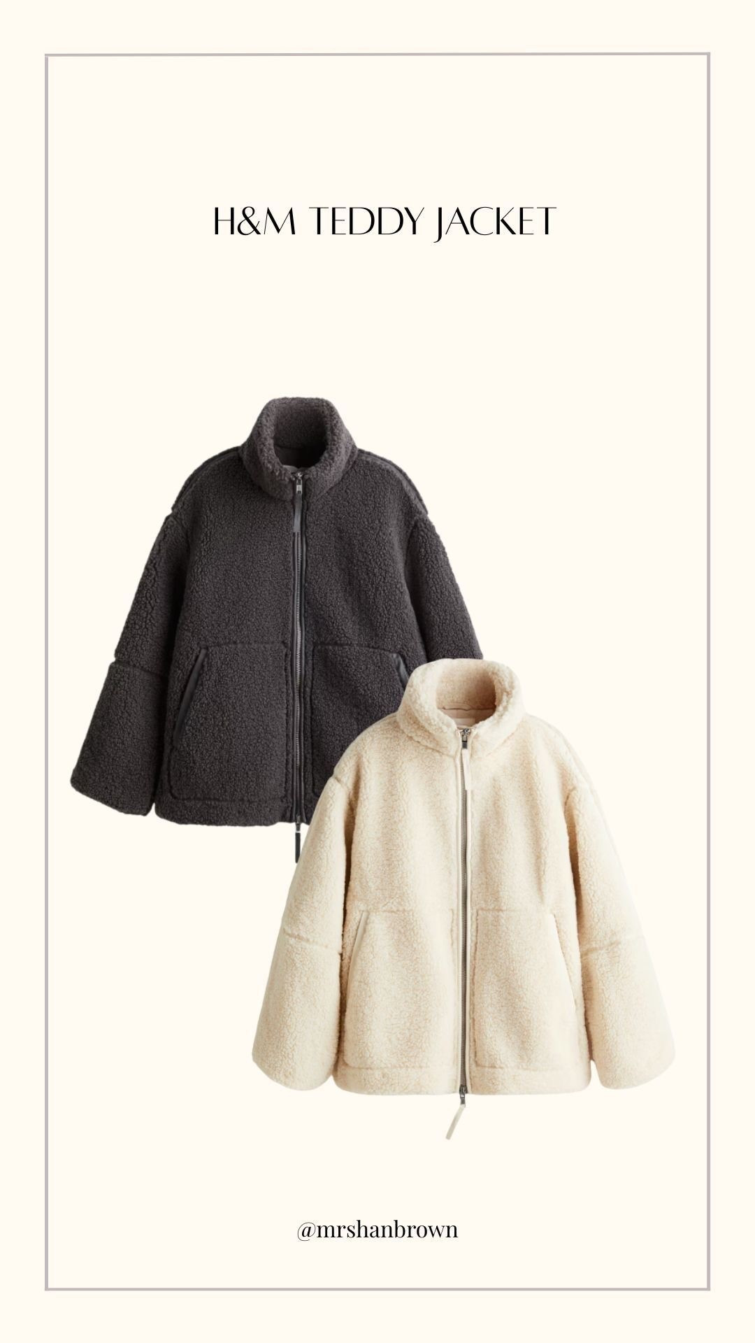 H&M Teddy Jacket in stock in Two color ways 🧸

Autumn Style, Autumn Fashion, New In Season, Wardrobe Staples, Autumn Jacket, Winter Warmer 

#LTKwinter #LTKautumn #LTKuk
