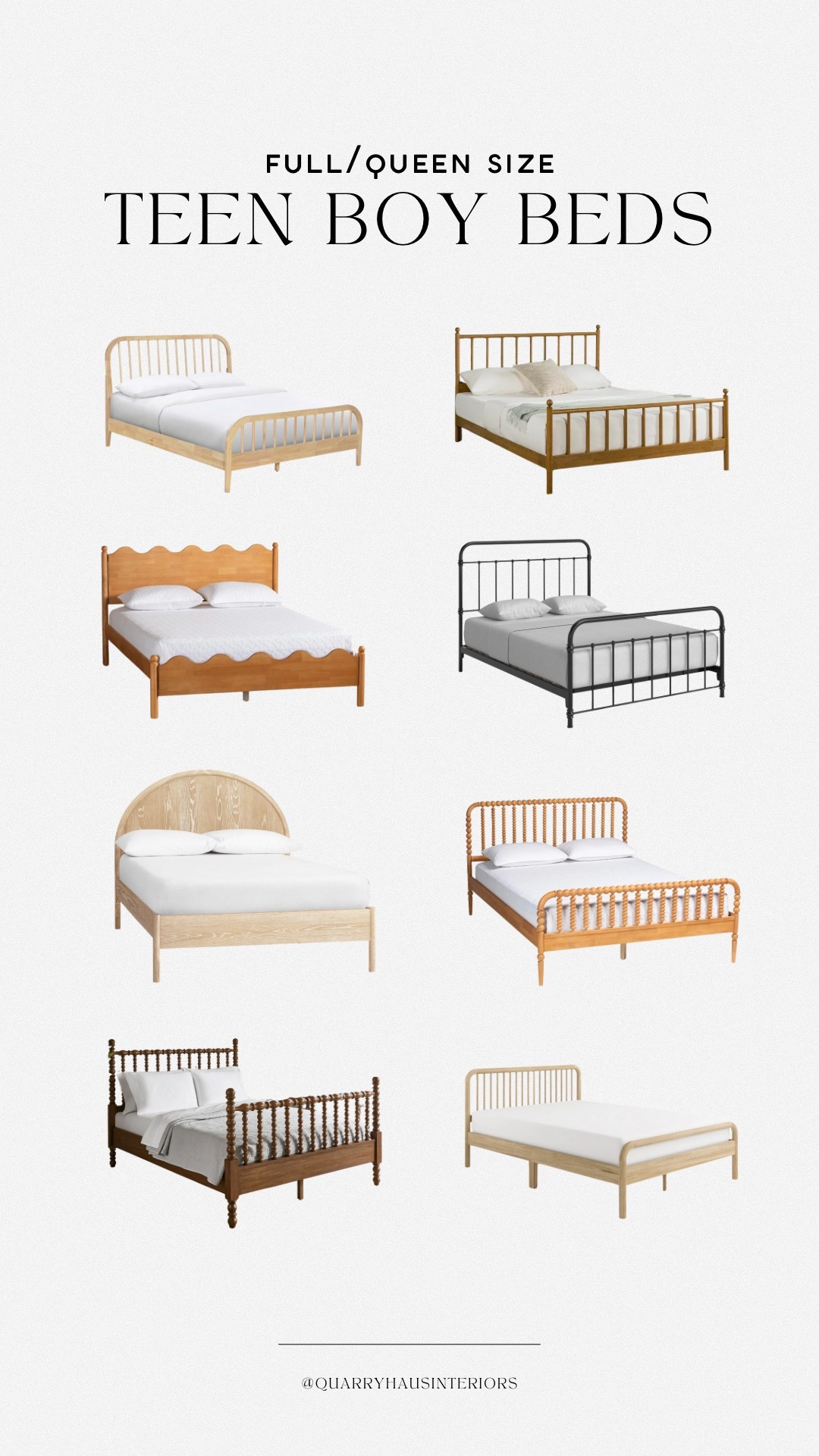 Full and Queen sized beds perfect for a teen boy bedroom design! Including budget friendly picks starting at $399!

Kids toddler bed bedroom furniture 

#LTKKids #LTKFamily #LTKHome