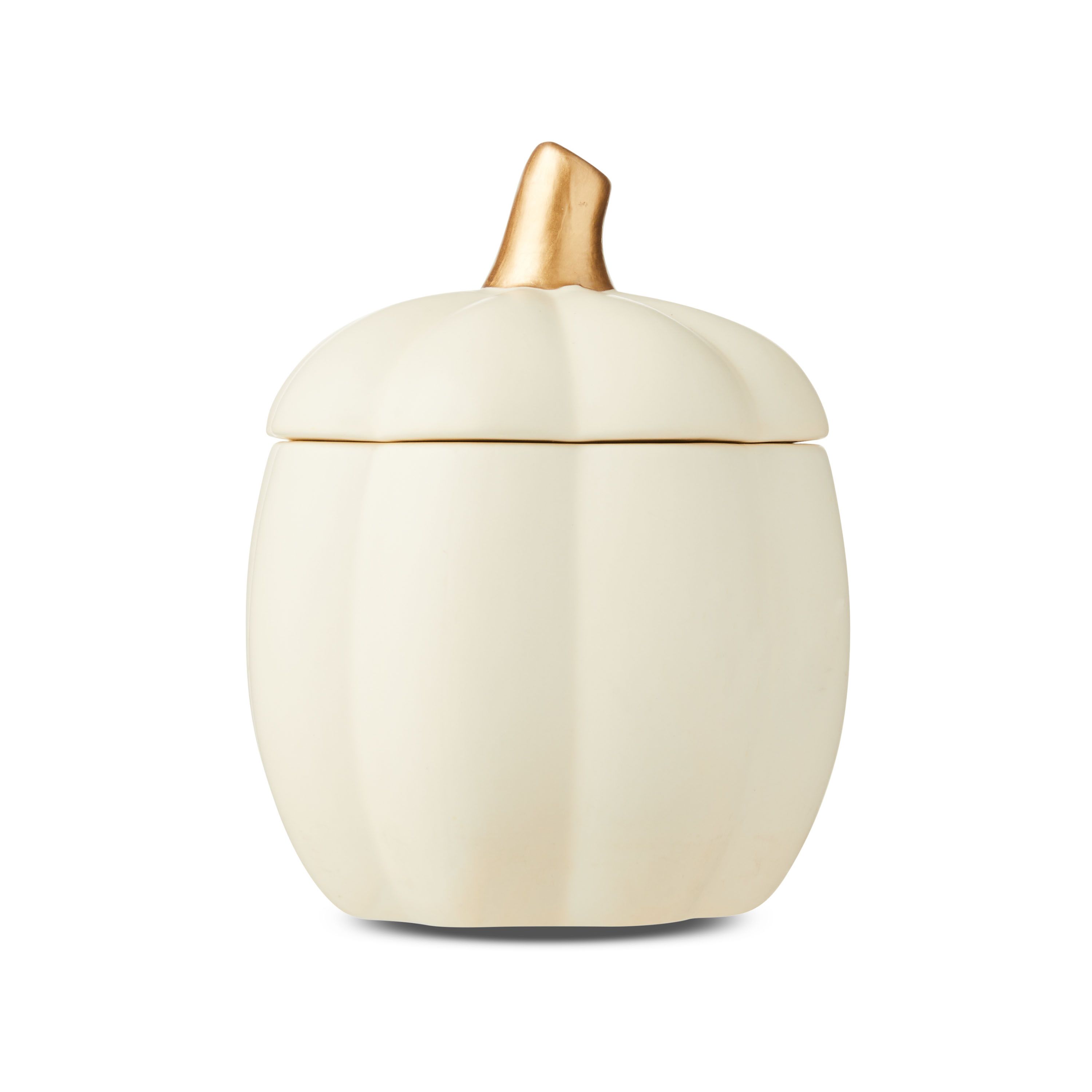 Harvest Cream Ceramic Pumpkin Jar, 7", by Way To Celebrate - Walmart.com | Walmart (US)