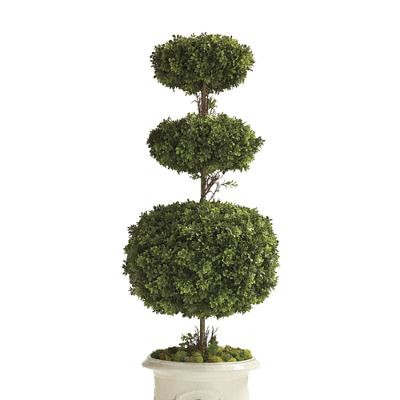 Indoor/Outdoor Three-Tier Boxwood Topiary | Frontgate
