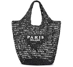 New Woven Bag, Straw Mesh Tote Bag, Beach, Shoulder Bag, Hobo Women, Foldable Large Capacity, for... | Amazon (US)