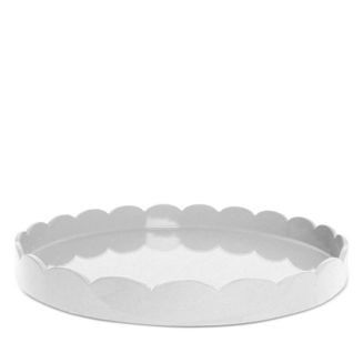 Large Lacquer Scalloped Tray, 16" Round | Bloomingdale's (US)