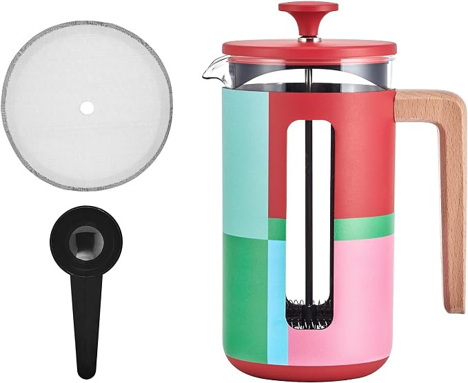 La Cafetière Pisa Kaffeebereiter für 8 Tassen, große Pressstempelkanne, geometrisches Design, ... | Amazon (DE)