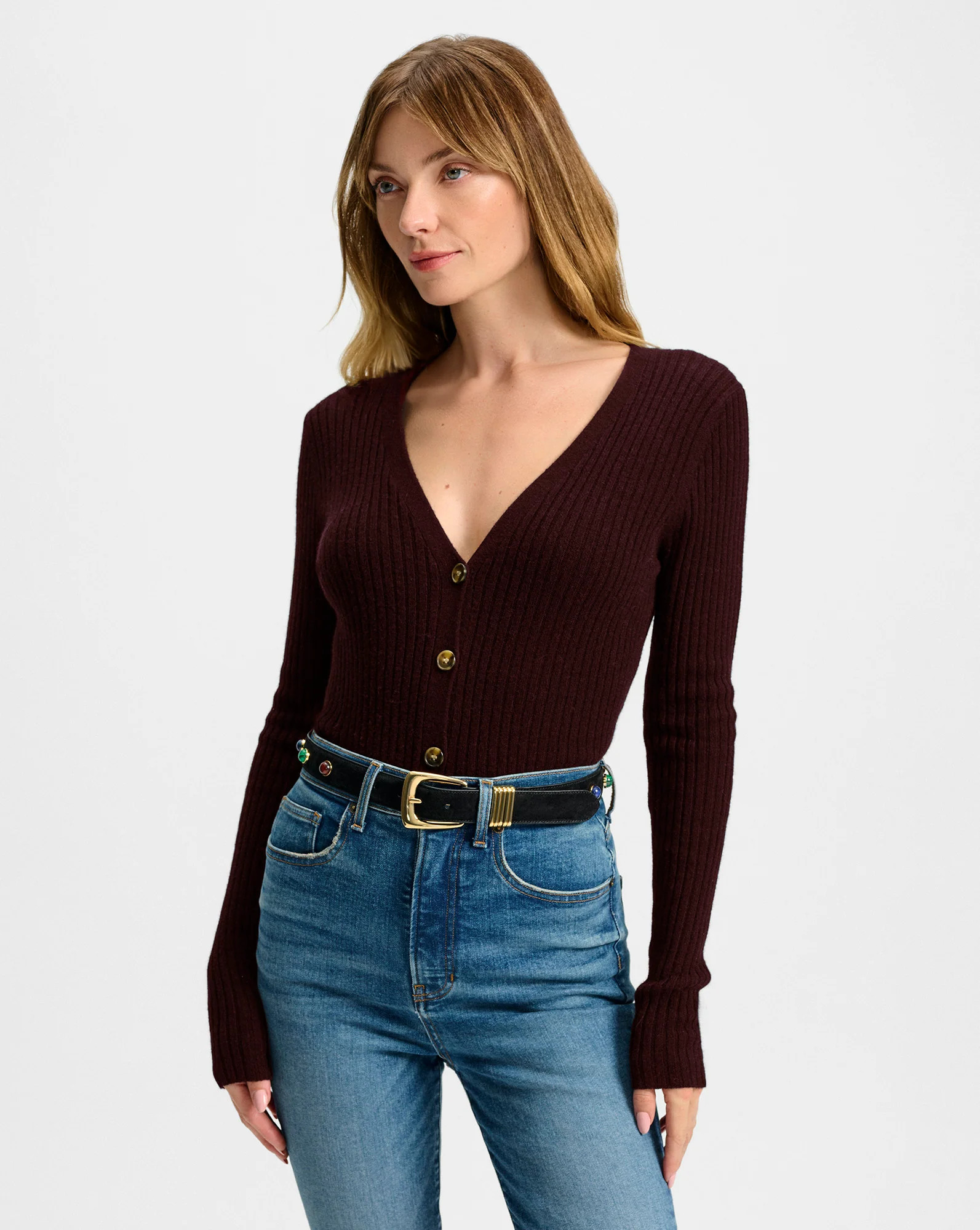 Thelma Cashmere Cardigan | Veronica Beard