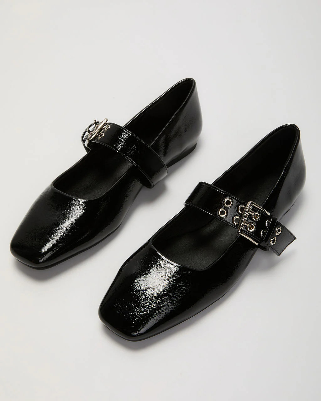 Mareena Grommet Buckle Leather Flats | VICI