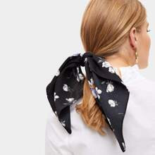 Flower Print Scarf Scrunchies | SHEIN