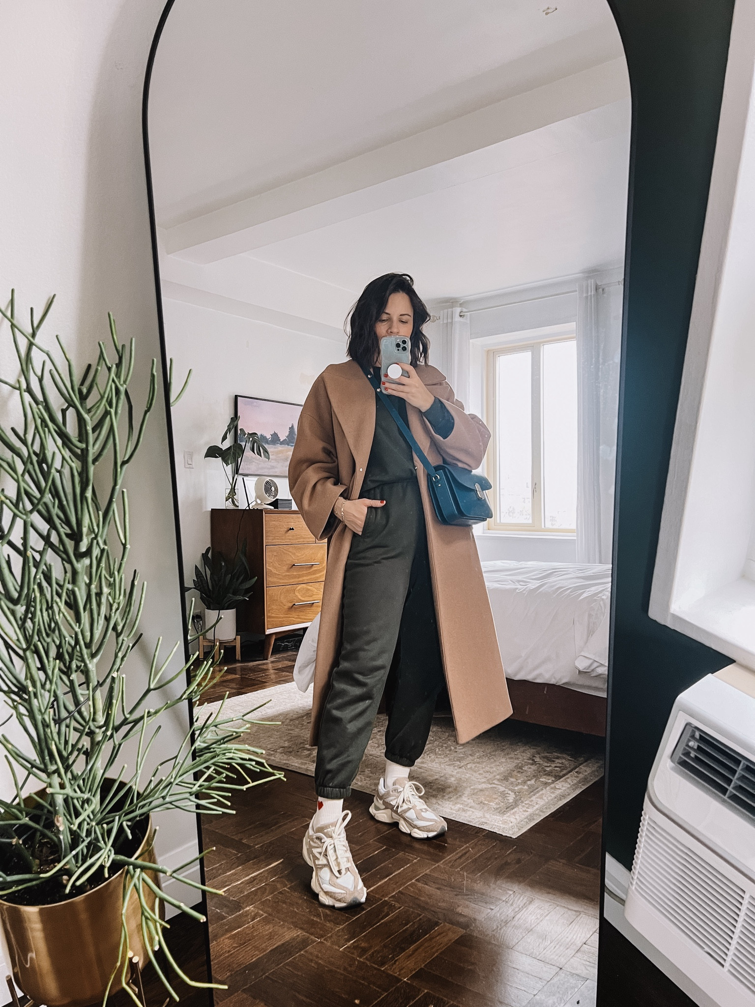 How to dress up a sweatsuit set. Gap sweatsuit. Camel coat outfit. New balance sneakers 

#LTKfindsunder50 #LTKstyletip #LTKMostLoved