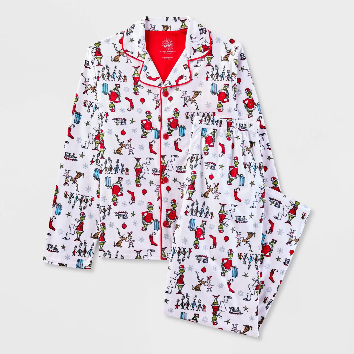 Kids' The Grinch 2pc Pajama Set - White | Target