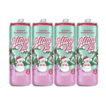Alani Nu Sugar Free Energy Drink, Winter Wonderland, 12 fl oz, Can, 200mg Caffeine, 4 Pack | Walmart (US)
