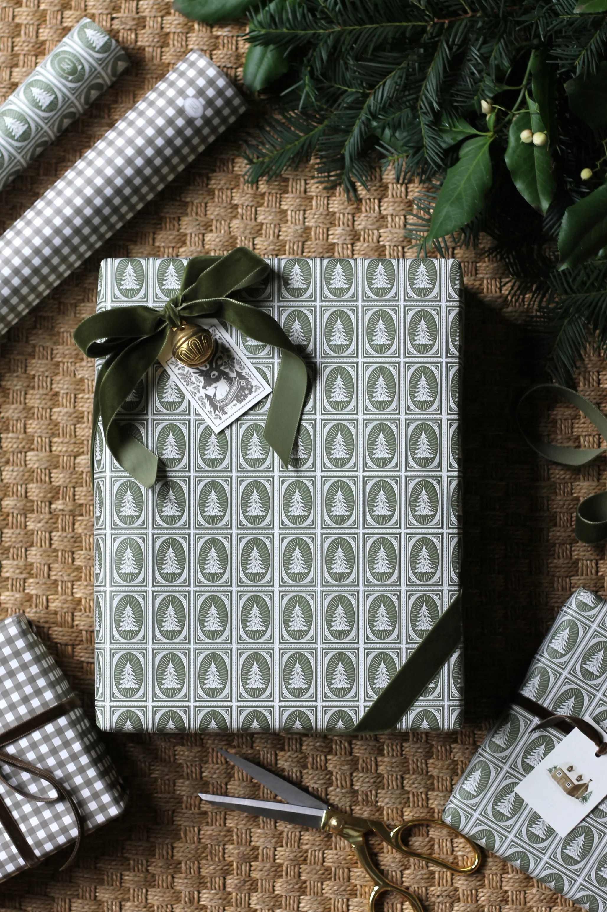 Stamped Tree Wrapping Paper | JSH Home Essentials