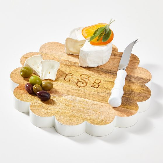 Mark & Graham x Pencil & Paper Co. Scalloped Cheese Board | Mark and Graham