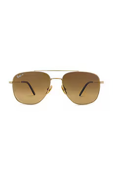 William Titanium Polarized Aviator Sunglasses
                    
                    Ray-Ban | Revolve Clothing (Global)