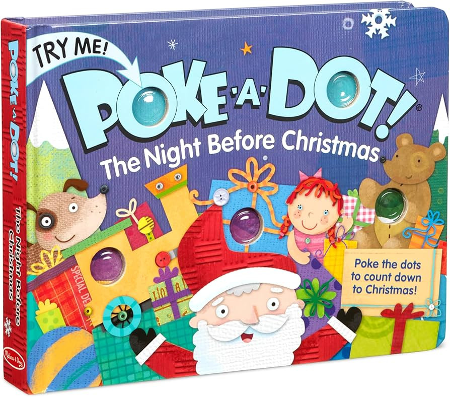 Melissa & Doug Children's Book - 3+ years, Poke-a-Dot:The Night Before Christmas (Board Book with... | Amazon (US)