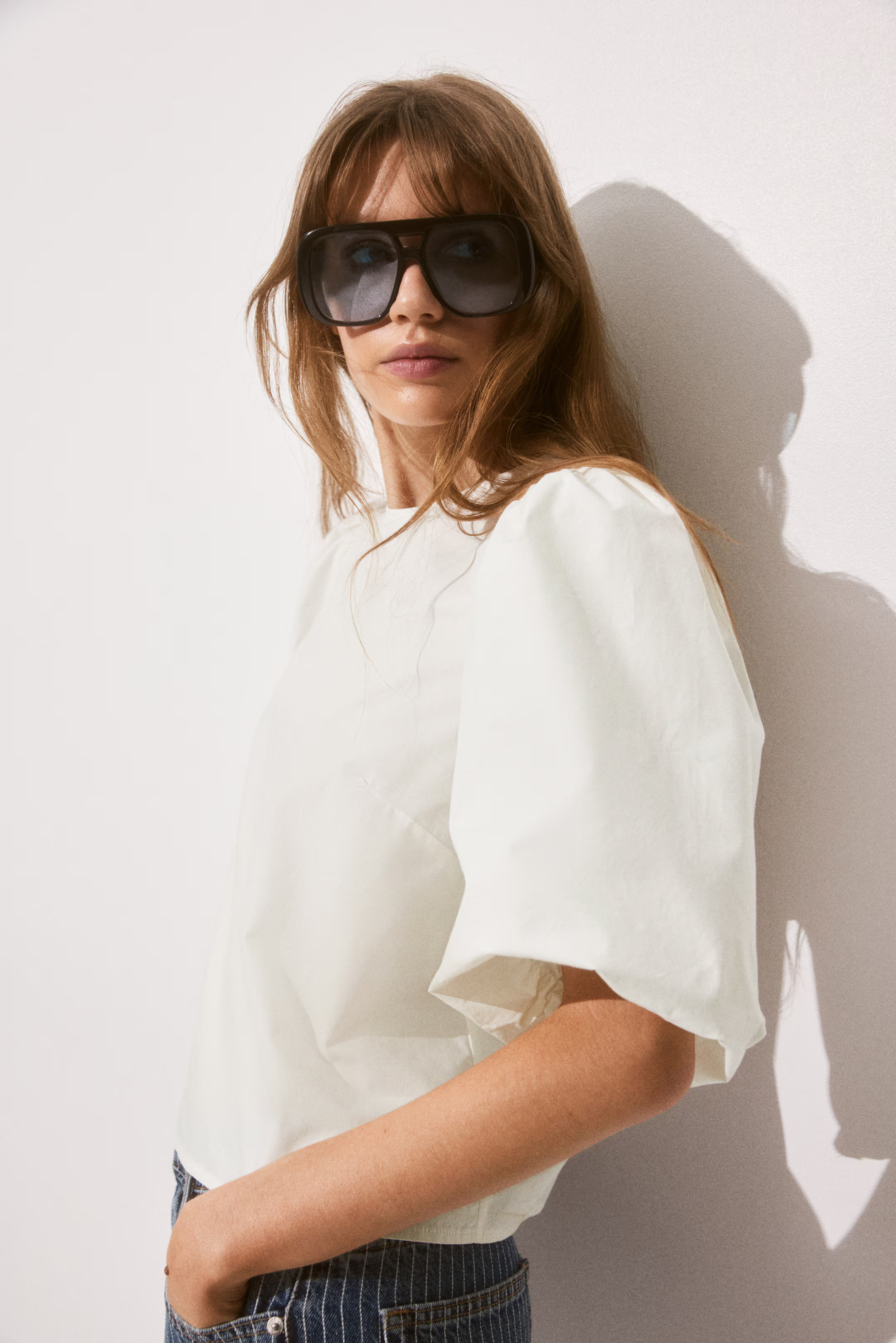 Puff-Sleeved Blouse | H&M (US + CA)