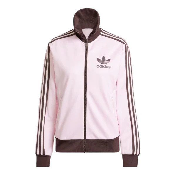 (WMNS) adidas Originals Beckenbauer Track Top Asia Sizing 'Pink Brown' | KICKS CREW