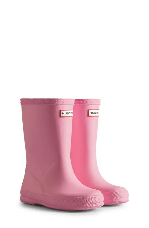 Hunter Kids' First Classic Waterproof Rain Boot in Pink Fizz at Nordstrom, Size 11 M | Nordstrom