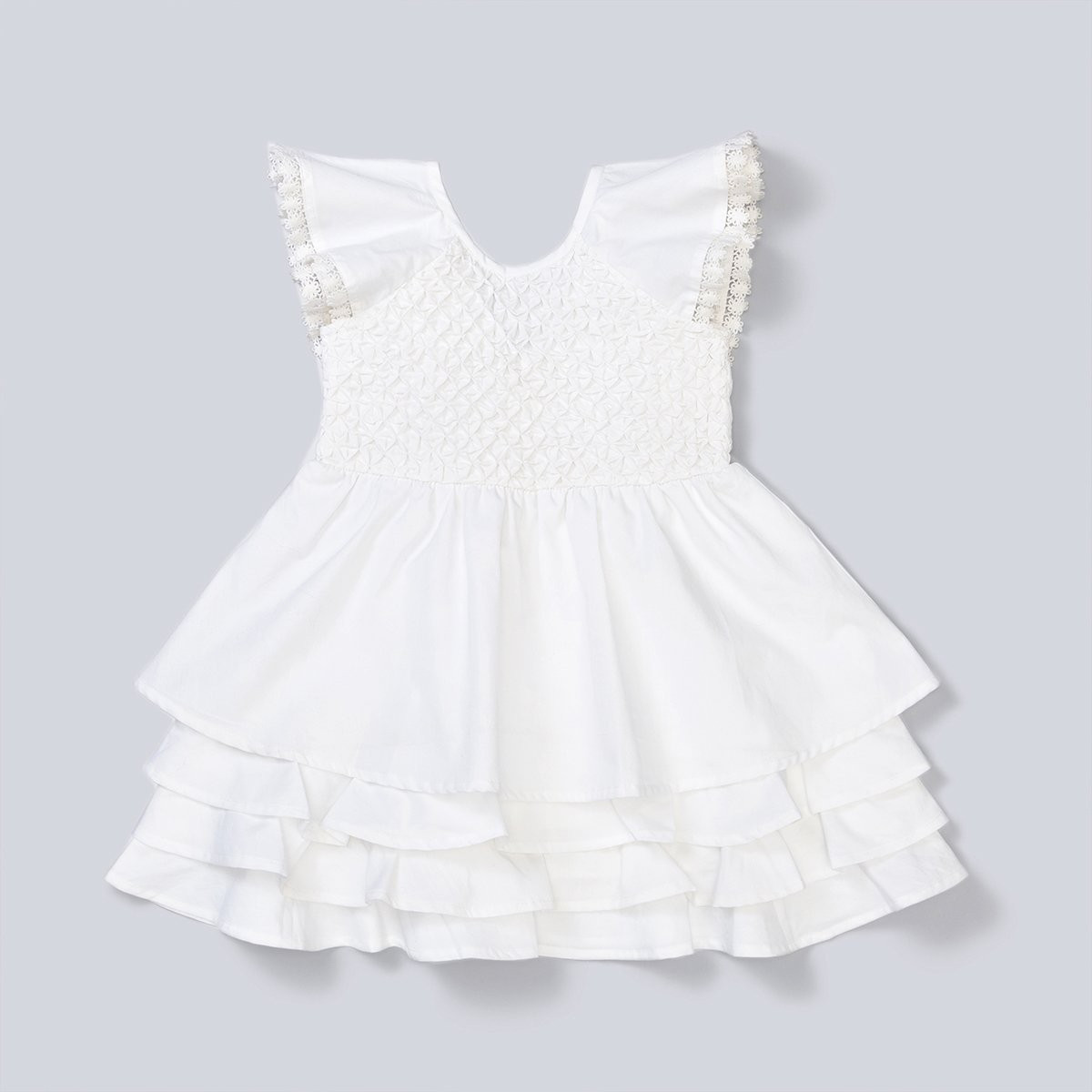 Smocked Ruffle Dress | Monica + Andy
