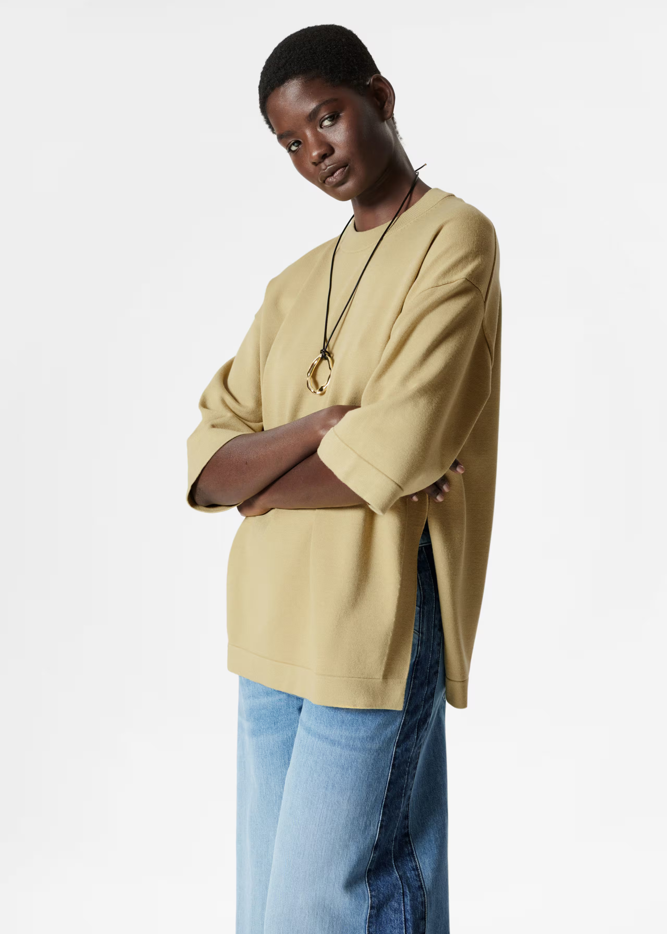 Knitted Oversized T-Shirt | & Other Stories UK