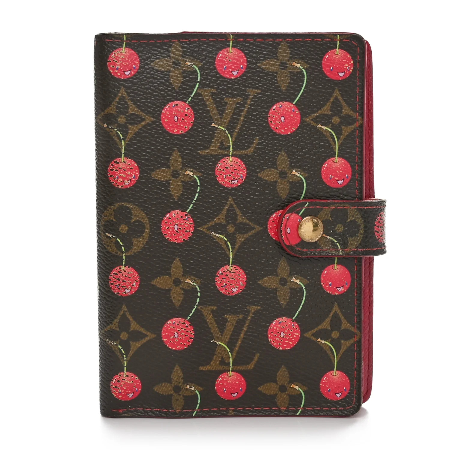 Monogram Cerises Small Ring Agenda Cover | FASHIONPHILE (US)
