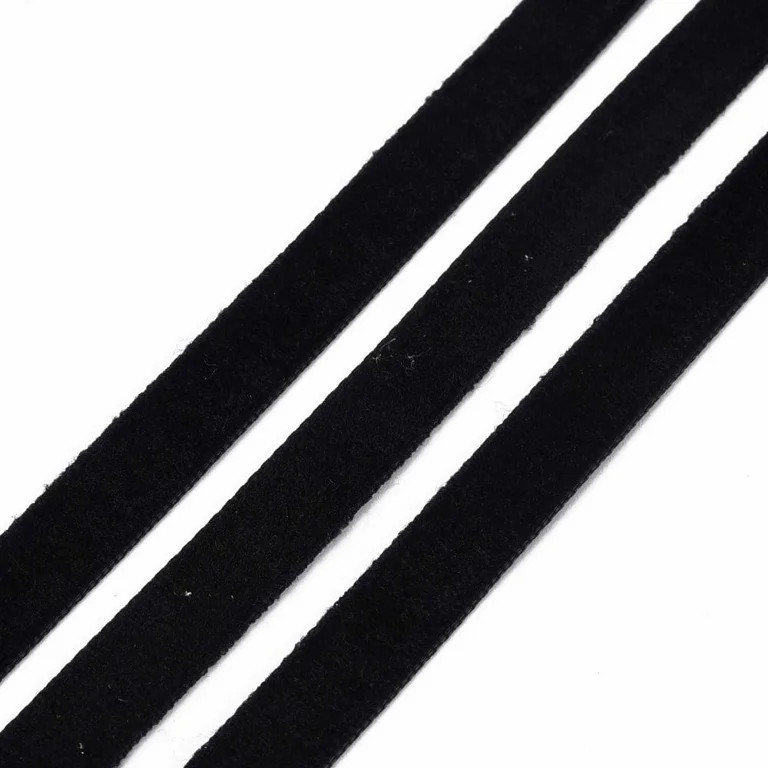 Single Face Velvet Ribbon Black 3/8 inch(9.5~10mm) about 50yards/roll(45.72m/roll) | Walmart (US)