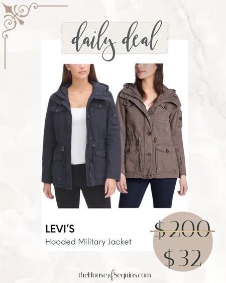 84% OFF Levi’s military jacket!