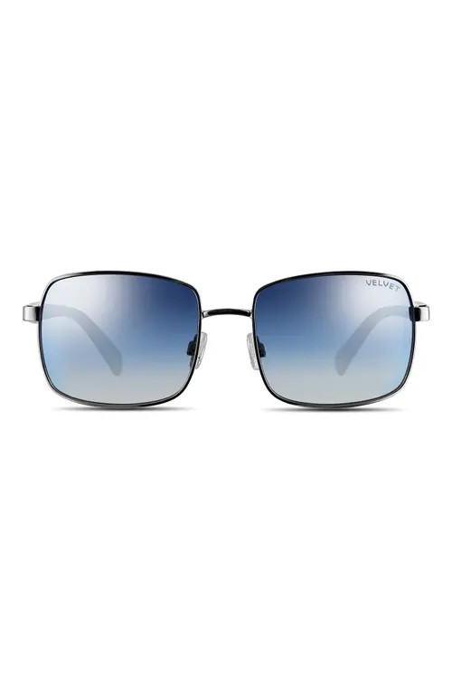 Velvet Eyewear Ruby Sunglasses in Silver 1 at Nordstrom | Nordstrom