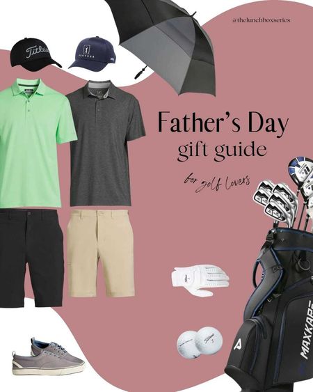 Fathers day gift guide  🎁 Specifically for golf lovers...Fathers day, golf lovers, gifts for him, titleist, golfballs, golf club set, polo shirt, golf shorts, sneaker, cap, vented golf umbrella, gloves, Ben Hogan, wind jammer, all in one golf set, golf hat, men's gifts, men wears, gifts for men, gifts for boys, men's gifts guide, fathers day gift guide, father's day gift ideas.

#LTKGiftGuide #LTKMens #LTKStyleTip