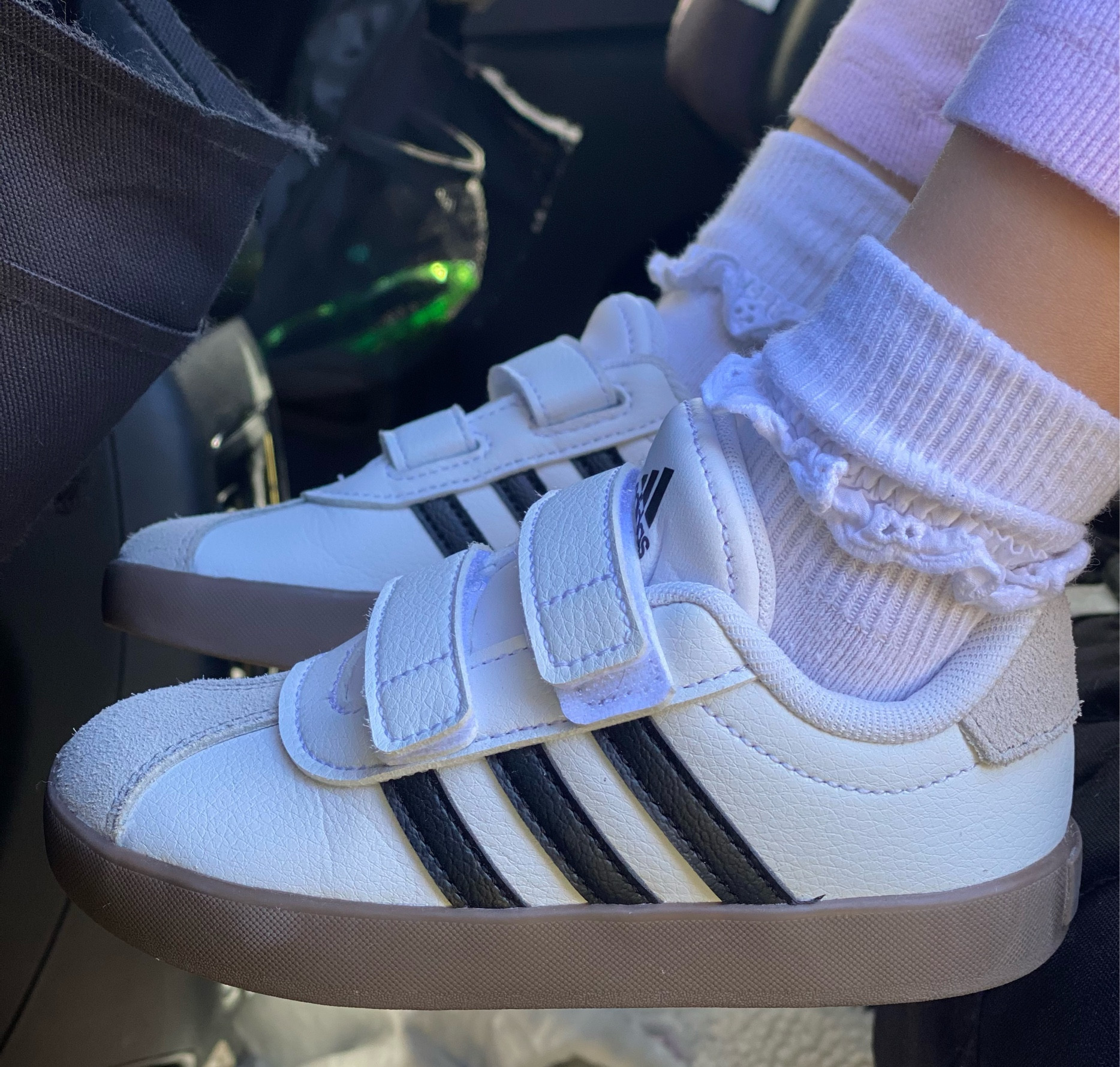 Got both girls matching adidas and they are so cute on them. Very comfortable too according to the girls. I did order ahead pickup at DSW and it was so quick and easy. 

Kids shoes. Toddler shoes. Sneakers. Tennis shoes. Kids adidas. 

#LTKFindsUnder50 #LTKFindsUnder100