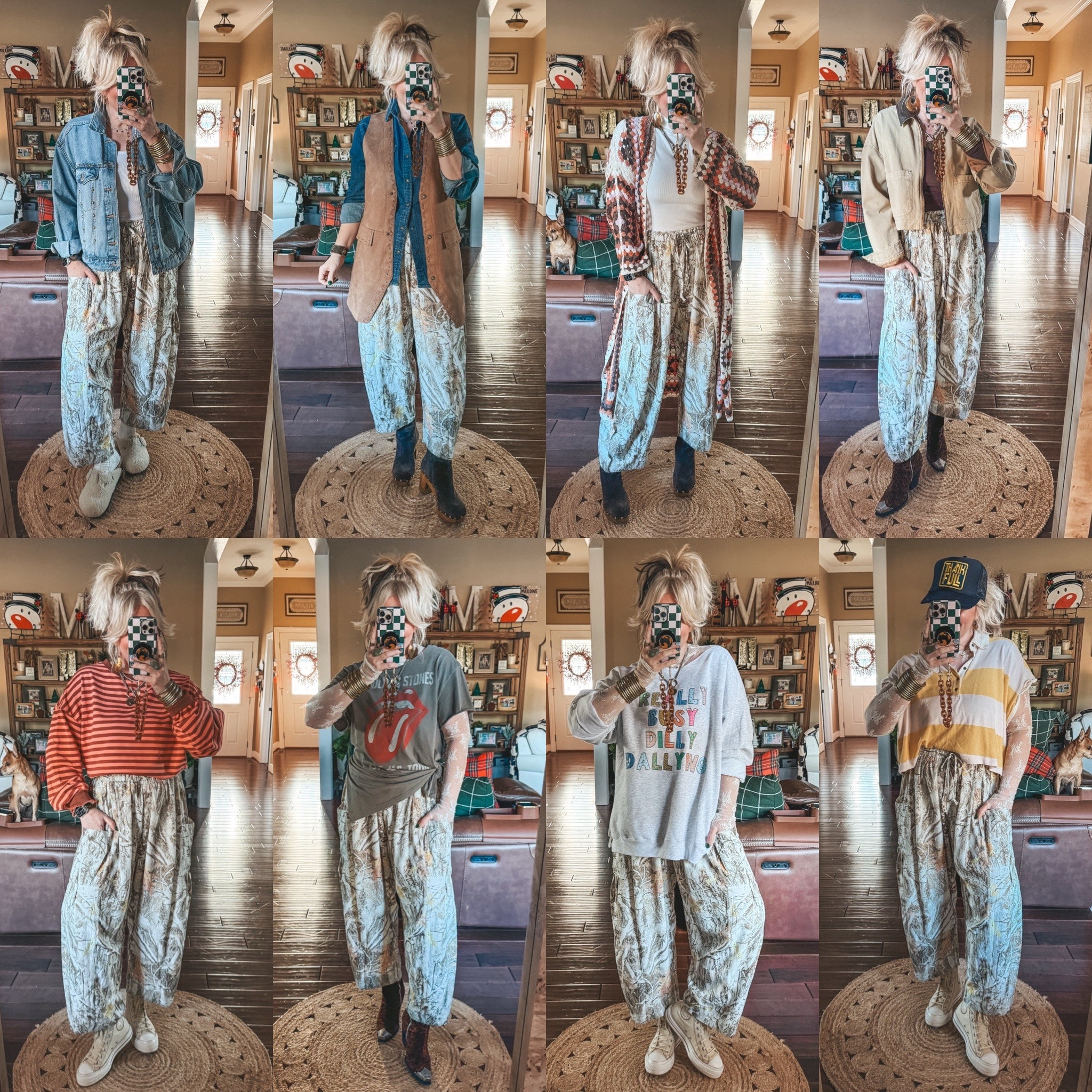 These camo pants are the BEST! I’m so glad they restocked! This color is so cute and perfect for Thanksgiving too! Love how fun they are to style! I’m wearing a size M  

#LTKFindsUnder50 #LTKHoliday #LTKOver40