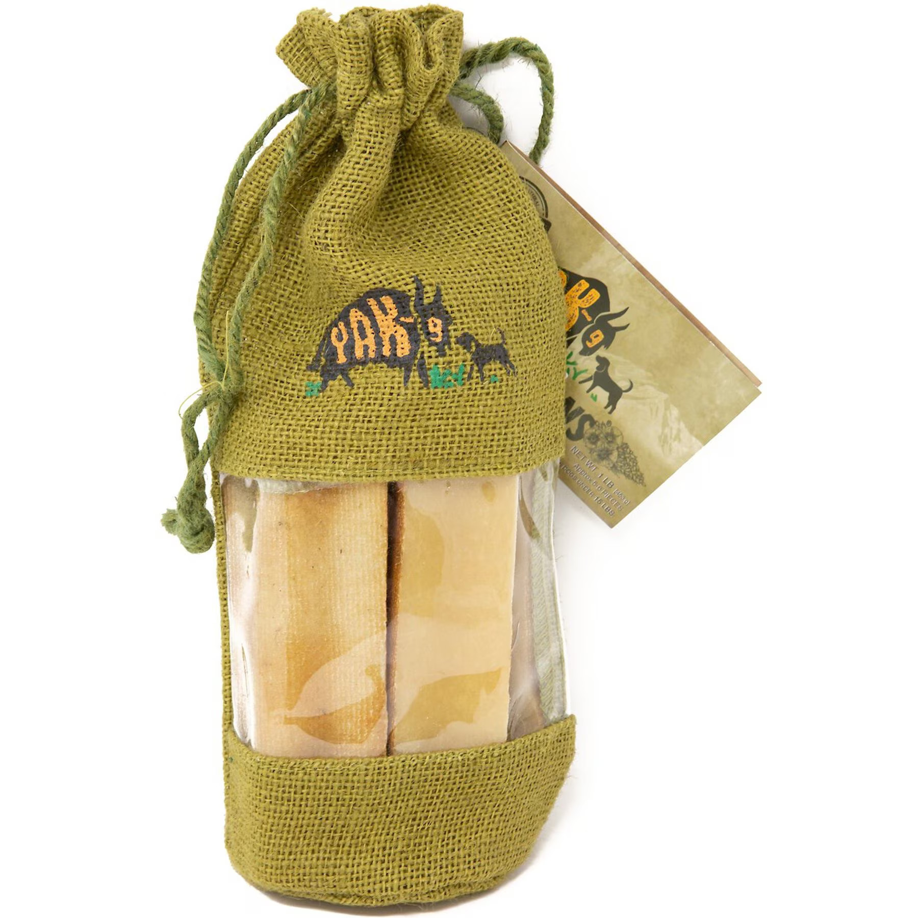 Yak9 Chews Flaxseed Yak Chew Dog Treats, 5 count, X-Small | Chewy