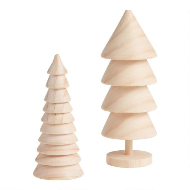 Natural Pine Wood Tree Decor | World Market