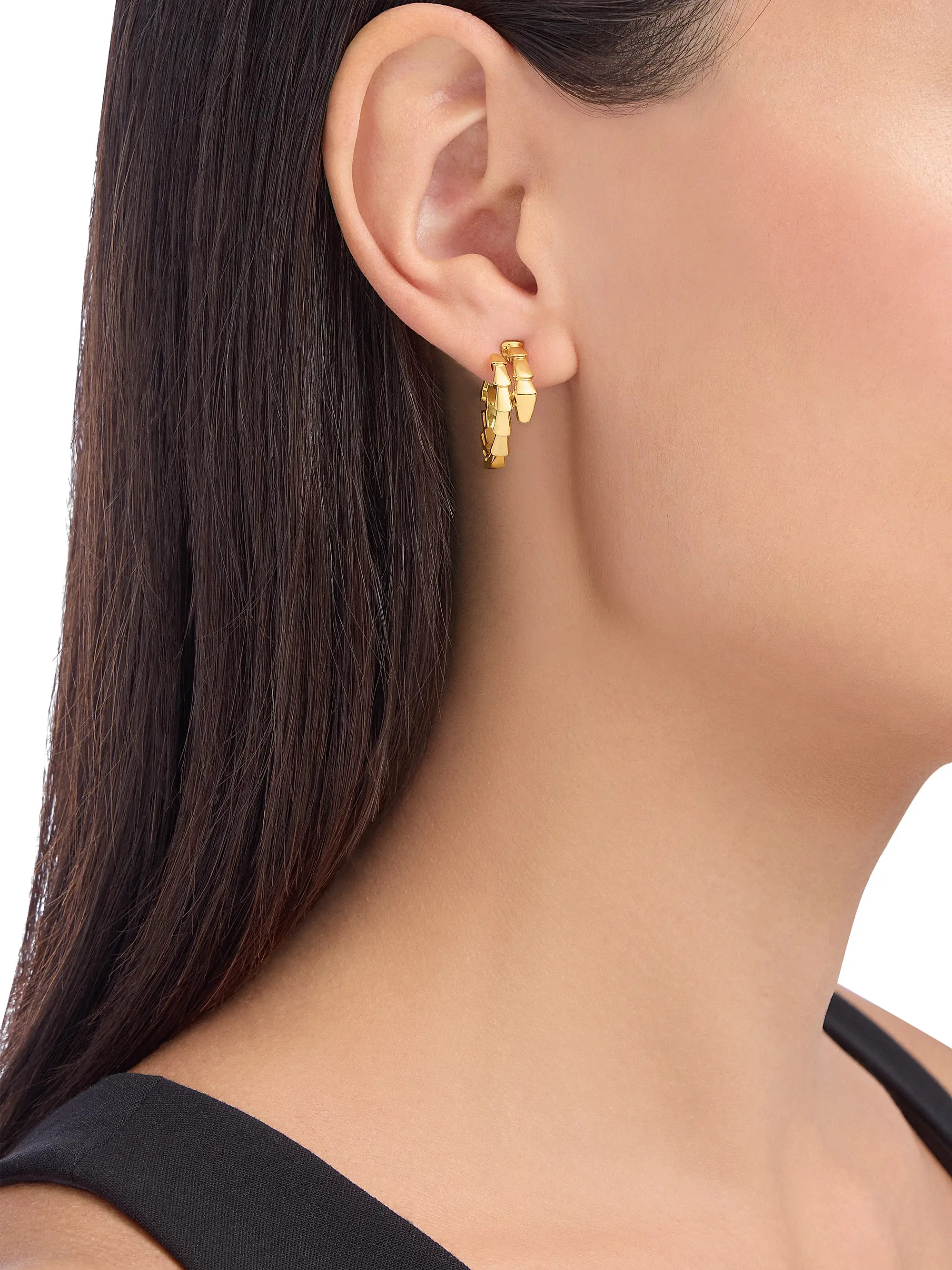 Serpenti Viper 18K Gold Hoop Earrings | Saks Fifth Avenue