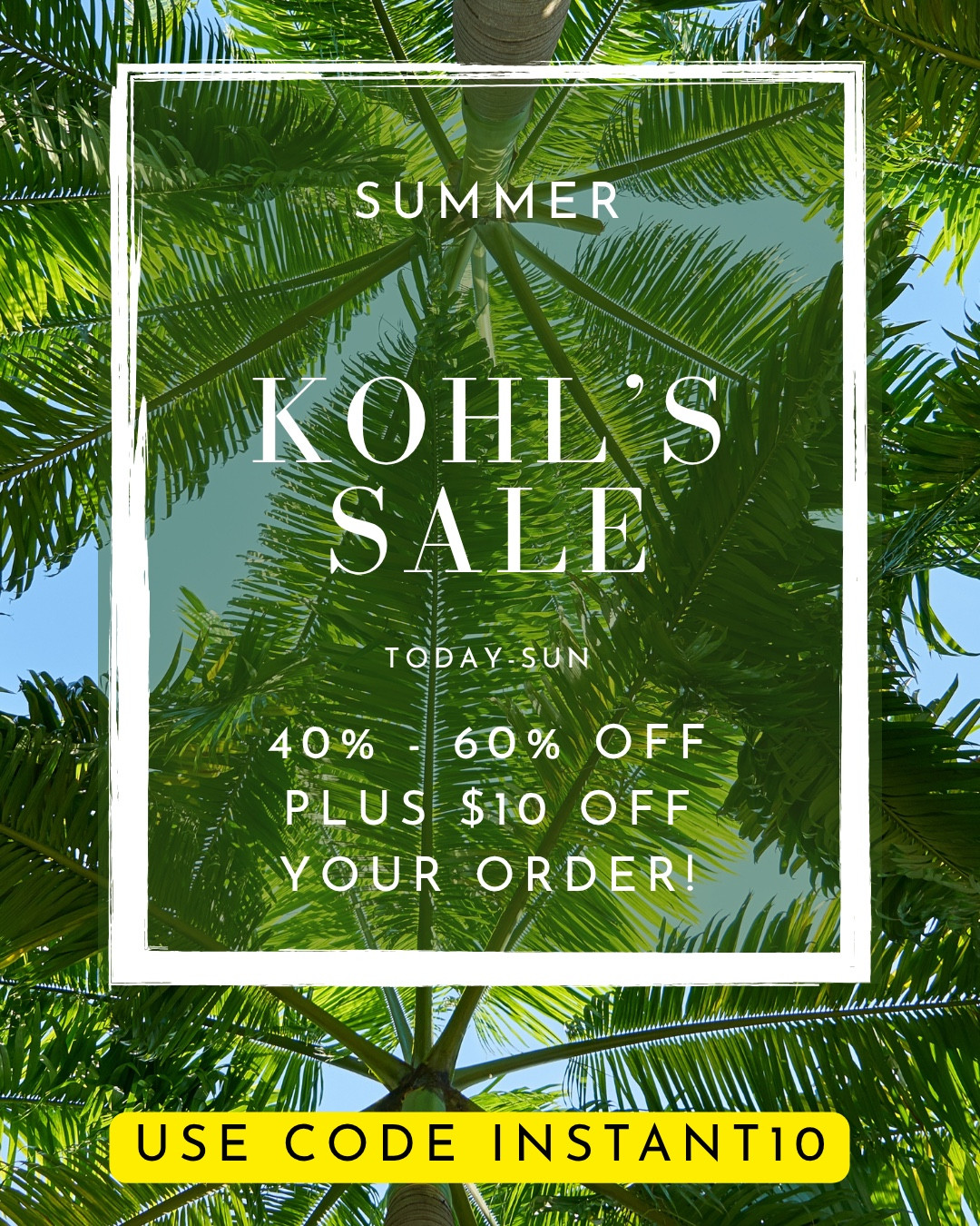 Get all your summer and 4th of July decor at Kohl's during their huge summer sale! 40-60% off plus $10 off your order! Sale ends Sunday! Use code INSTANT10 at checkout for your additional $10 off! 

#LTKHome #LTKSaleAlert #LTKSeasonal