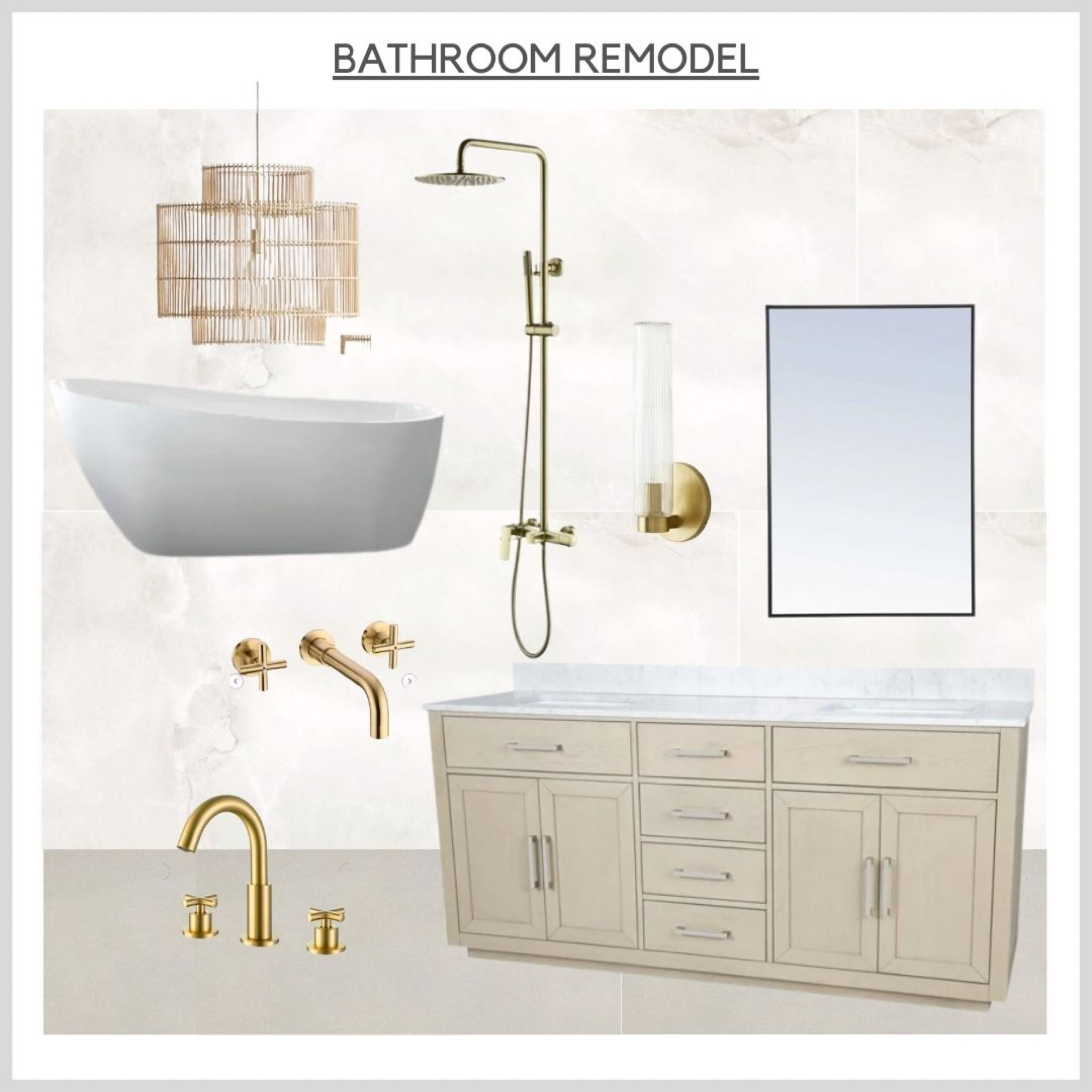Bathroom picks for our remodel. #earthymodernbathroom 

#LTKhome #LTKsalealert