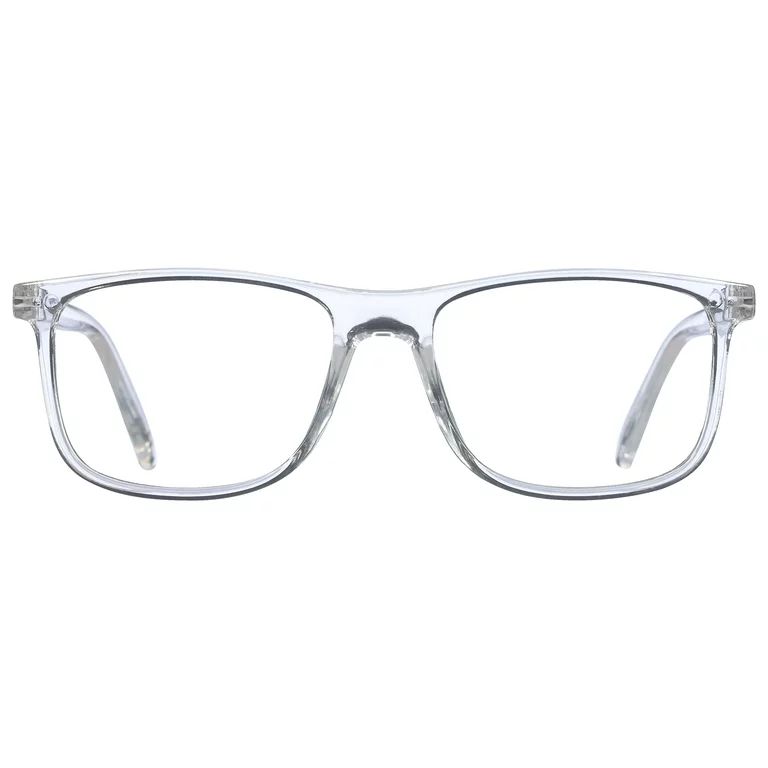 BioEyes Mens Reading Glasses Made from Recycled Plastic Ewan Cry +1.25 in Color Crystal | Walmart (US)
