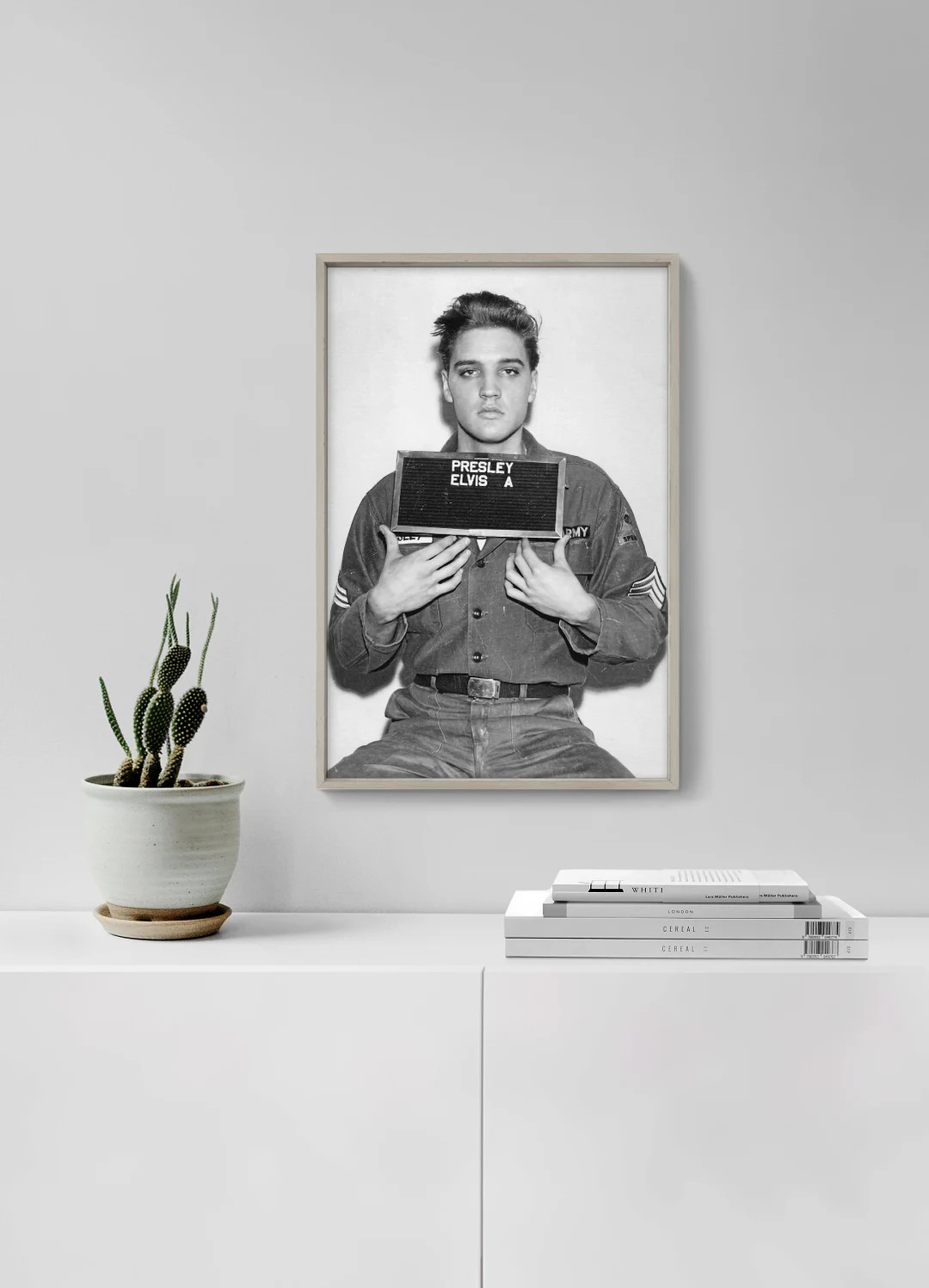 Elvis Presley Mugshot Print Celebrity Musician Wall Art - Etsy | Etsy (US)