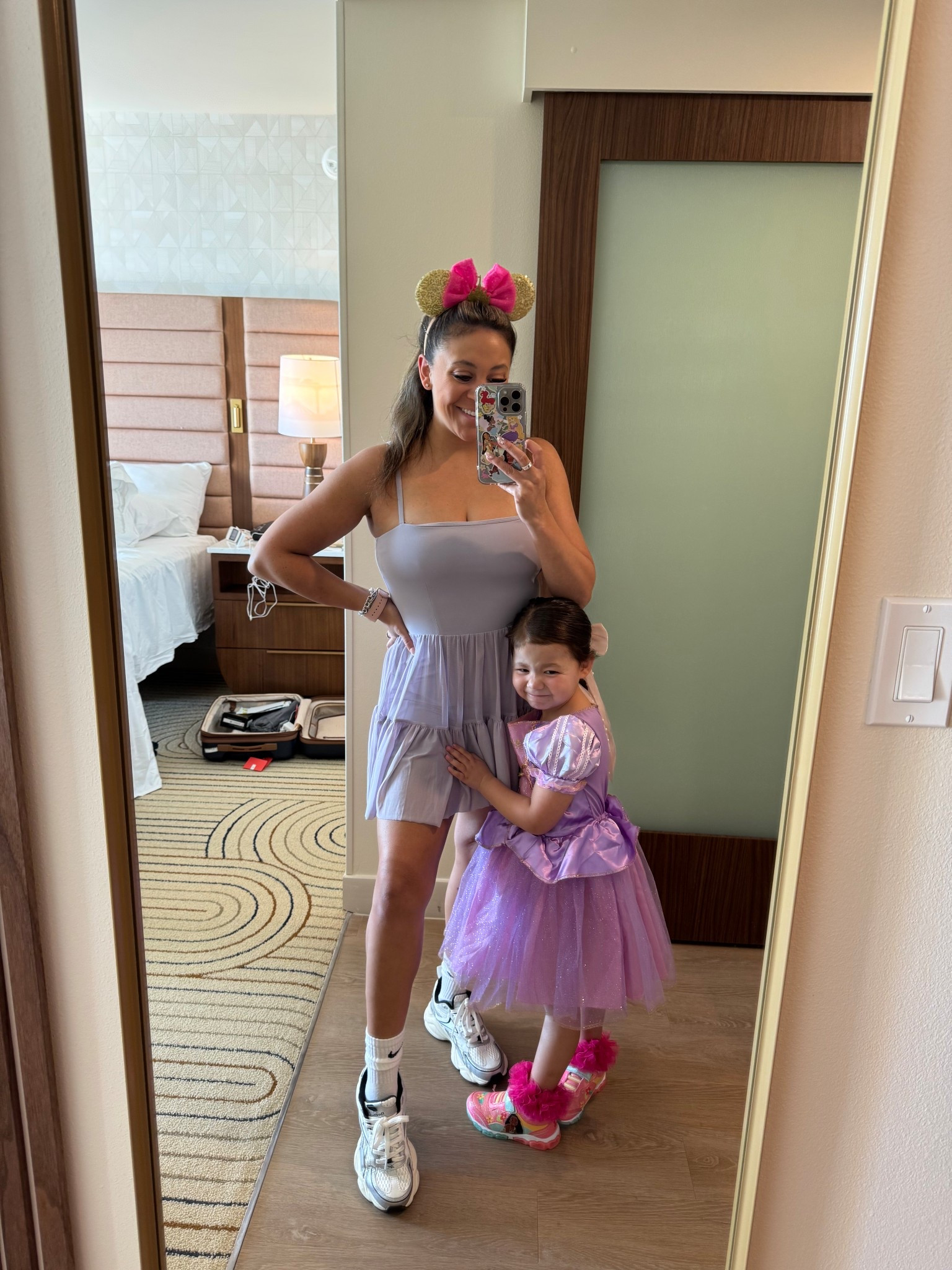 Mommy and me Rapunzel Disney world coordinating outfits. Loving all the active dresses for Disney! Disney world outfit. 

#LTKTravel #LTKFamily