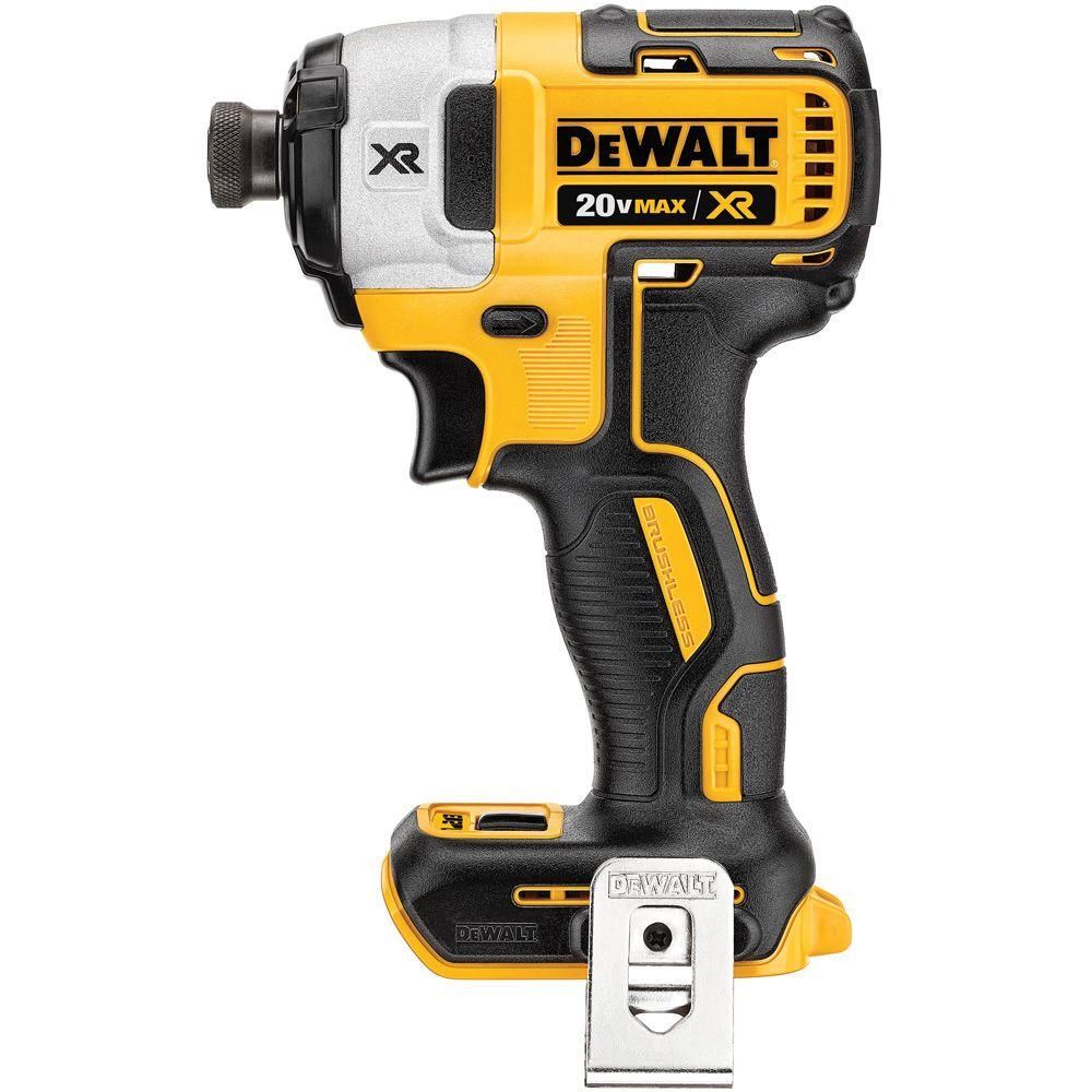 DEWALT 20-Volt MAX XR Lithium-Ion Cordless Brushless 3-Speed 1/4 in. Impact Driver (Tool-Only)-DC... | The Home Depot