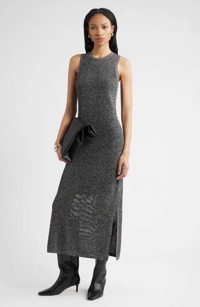 Marled Sleeveless Crewneck Sweater Dress | Nordstrom