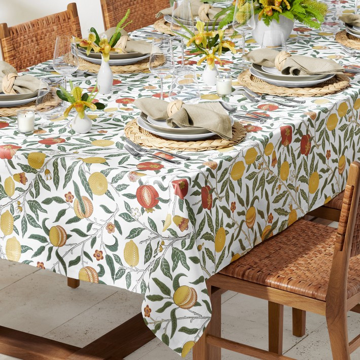 Williams Sonoma x Morris & Co. Outdoor Fruit Tablecloth | Williams-Sonoma