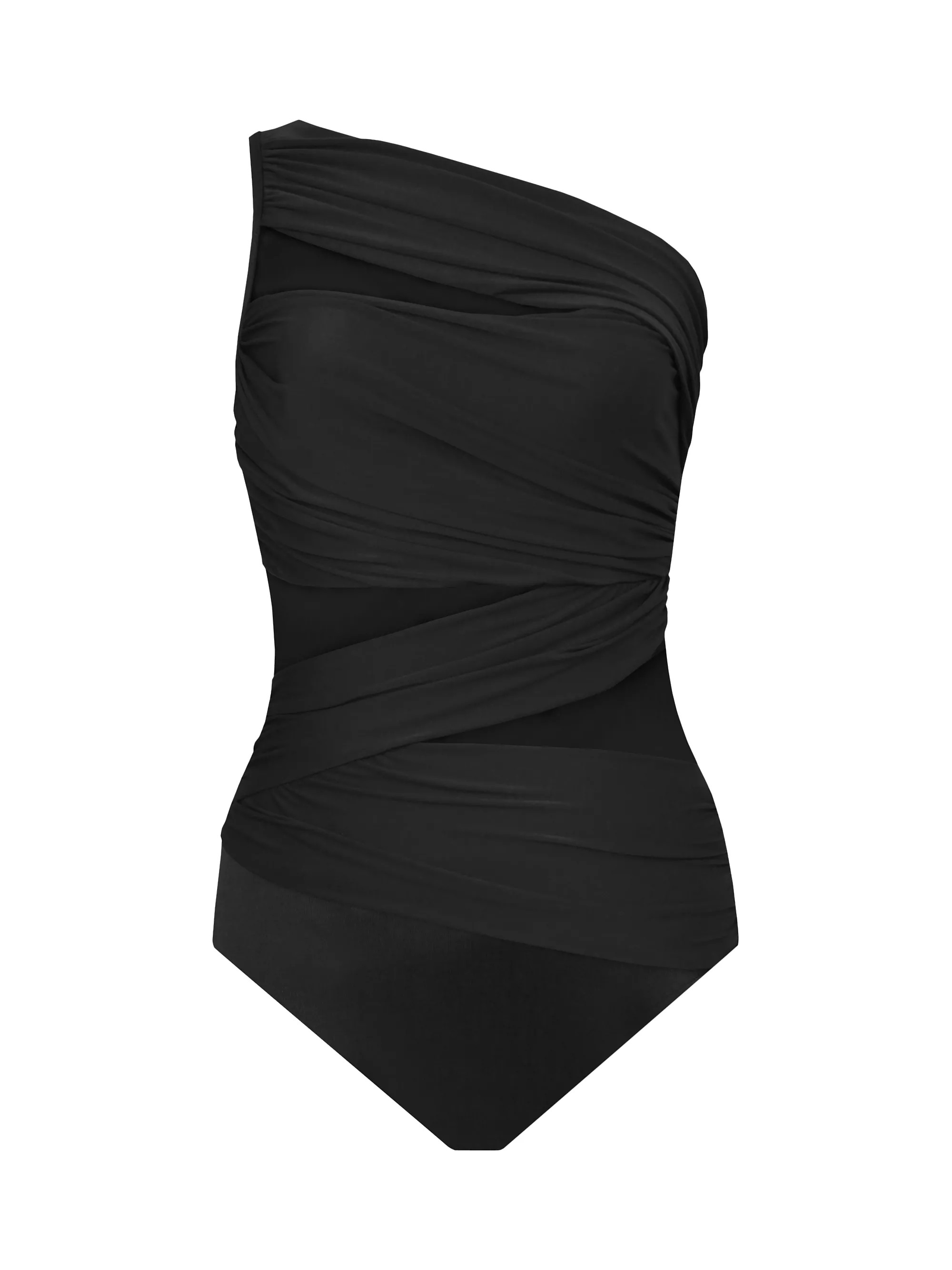 BlackStyleBLACKMIDNIGHTNOVA GREENAll One-PieceMiraclesuit SwimNetwork Jena One-Piece Mesh Swimsui... | Saks Fifth Avenue