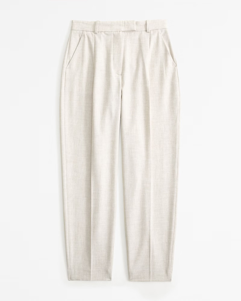 Women's Curve Love Ankle Grazing Tapered Tailored Pant | Women's Bottoms | Abercrombie.com | Abercrombie & Fitch (US)