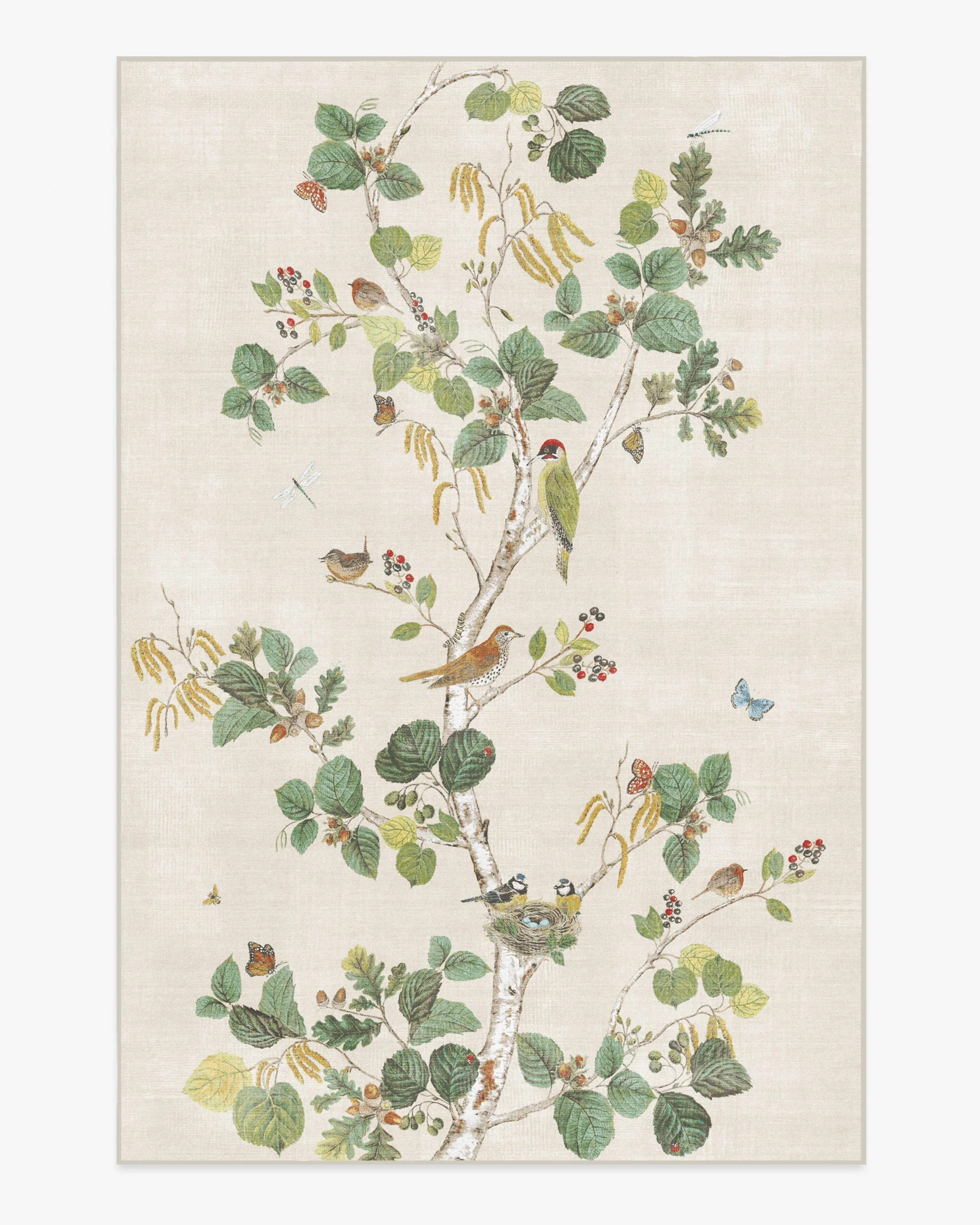 Woodland Chorus Fawn Rug by Sanderson | Ruggable US | Ruggable