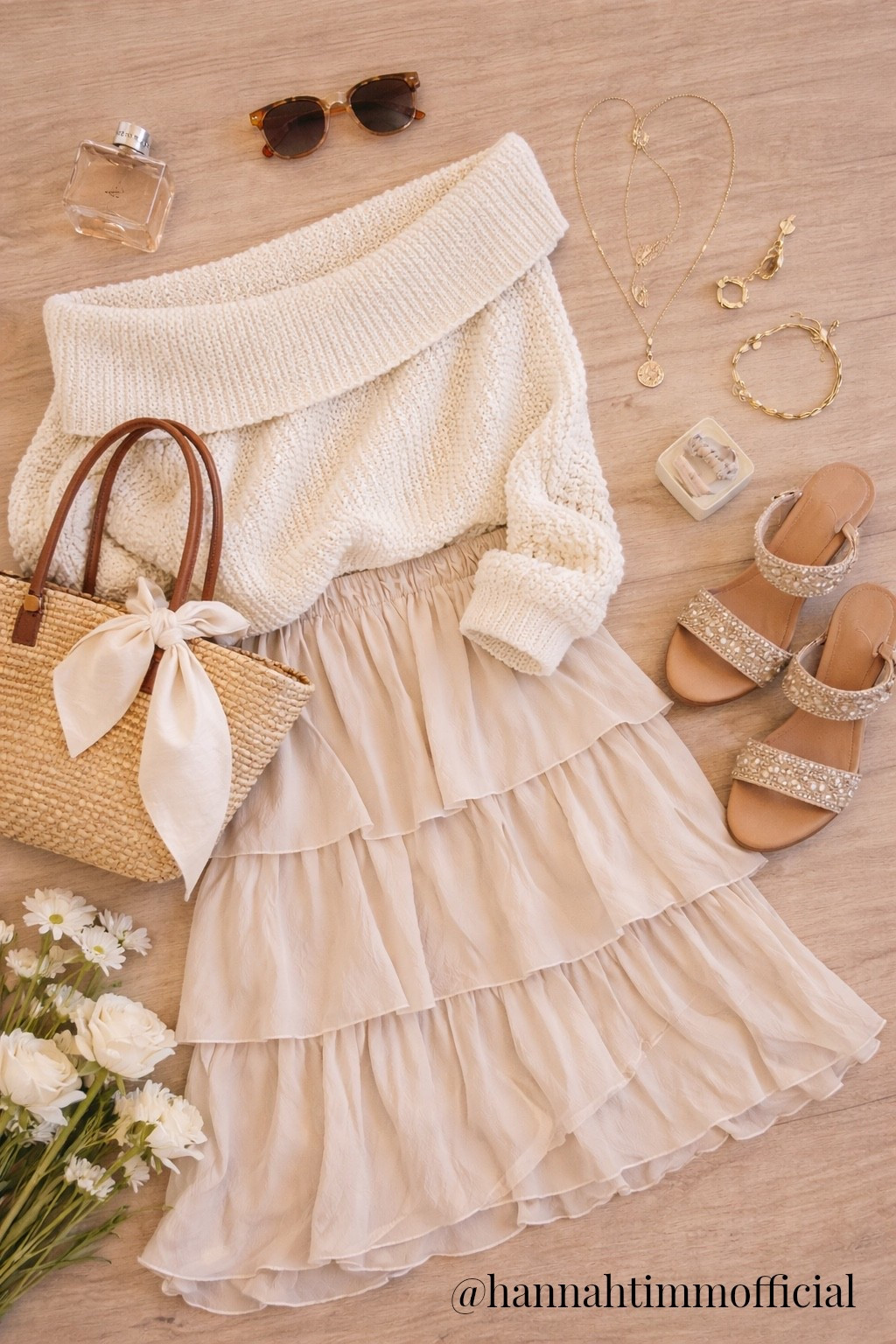 Soft layers, warm neutrals, and texture that does all the work.
An easy spring date night look that feels elevated and feminine. 

Everything linked to shop 🤍