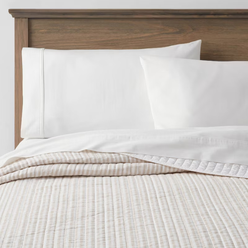 Reversible Cotton Stripe Quilt - Threshold™ | Target