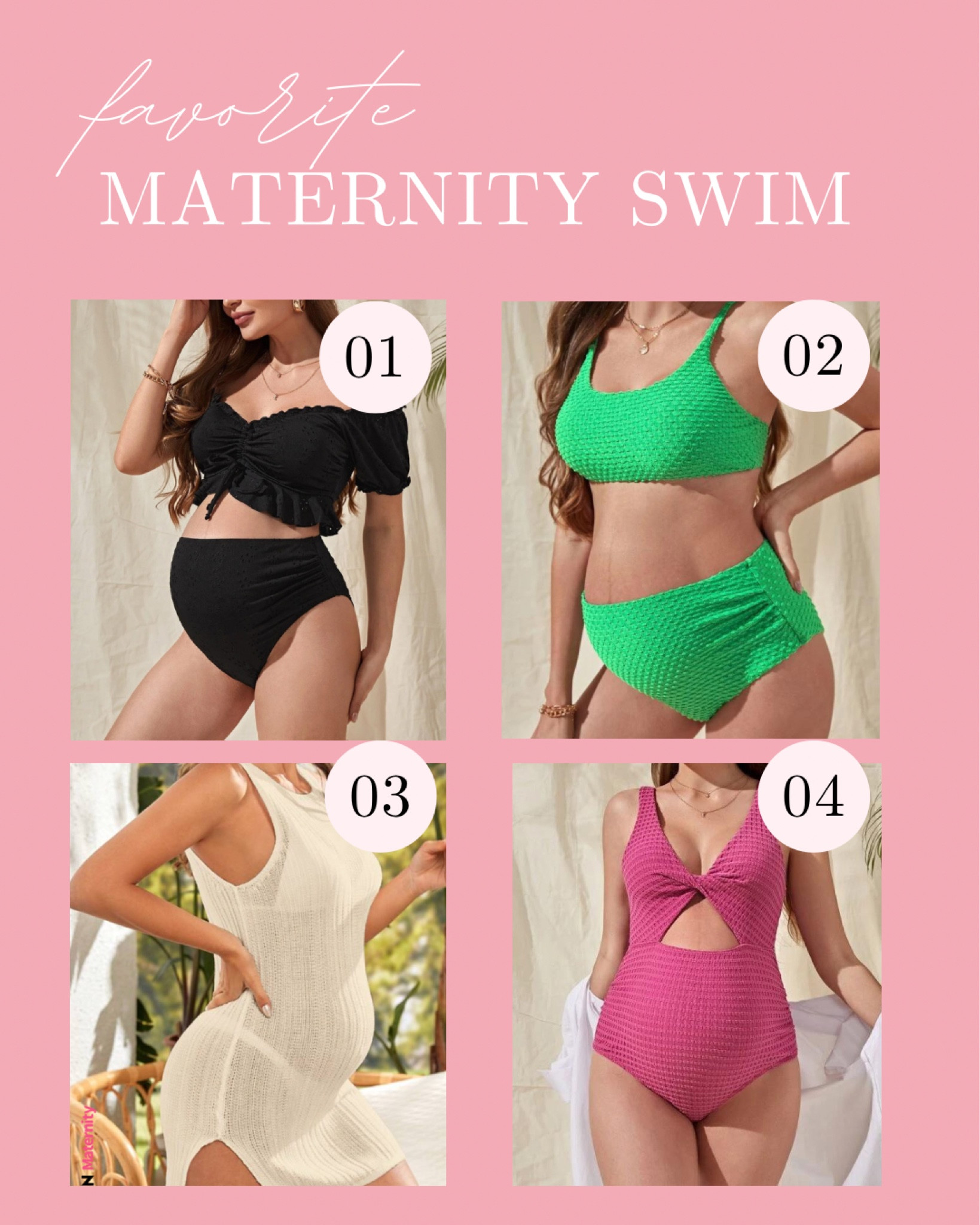 Favorite maternity swim! Got lots of compliments on these swim sets & they’re comfy! 💗 #ltkpregnant #ltkmaternity #ltksummer #ltkbump 

#LTKbaby #LTKbump #LTKSeasonal