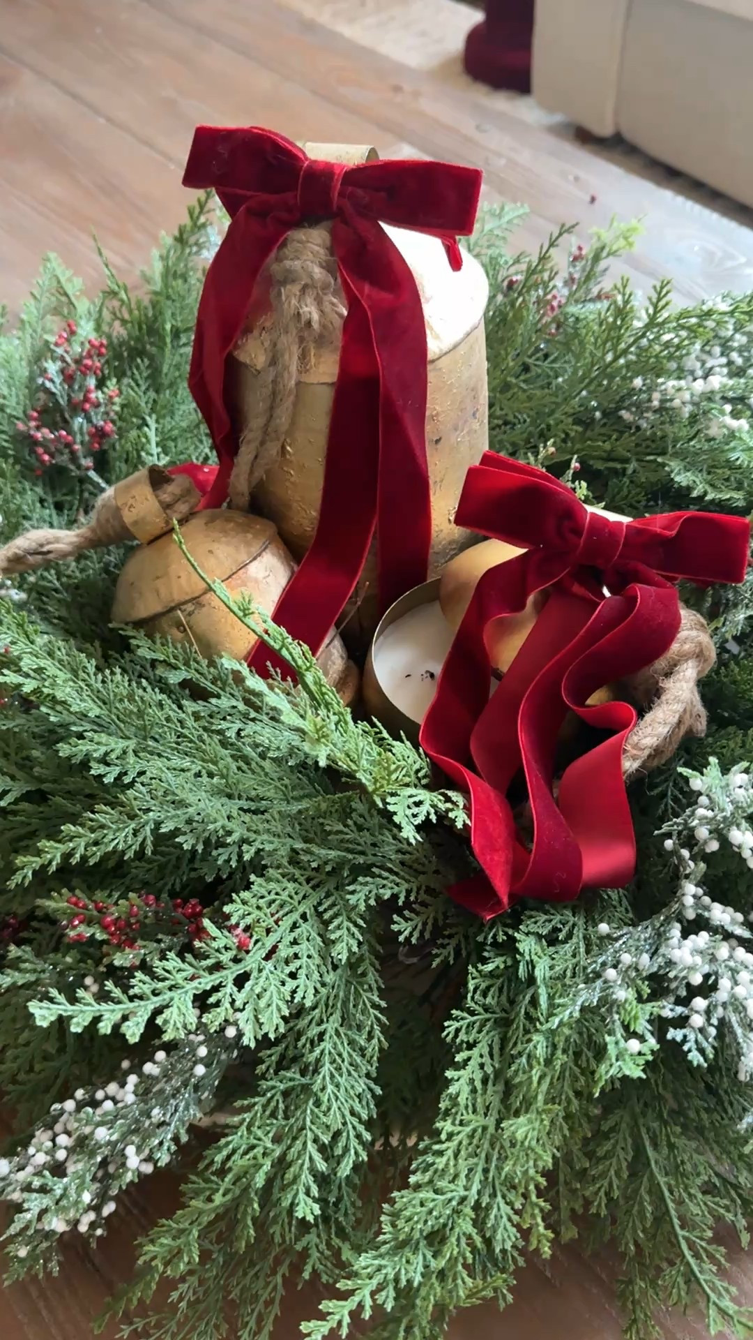 Easy Christmas centerpiece. 

#LTKHoliday #LTKSeasonal #LTKHome