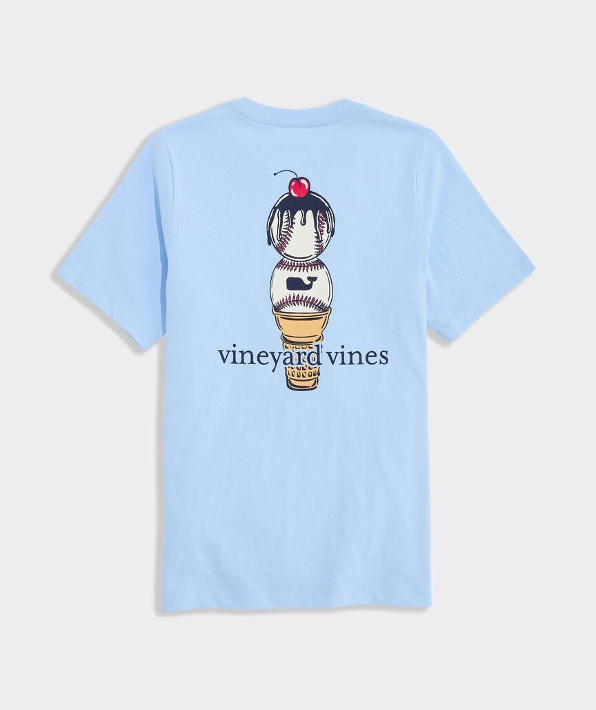 Boys' Baseball Ice Cream Cone Short-Sleeve Pocket Tee | vineyard vines