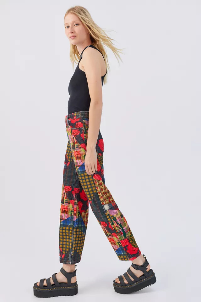 BDG High & Wide Corduroy Printed Pant | Urban Outfitters (US and RoW)
